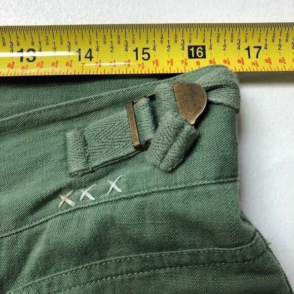 Rip Curl Cotton Wide Leg Green Pants Size 7 - Picture 9 of 12